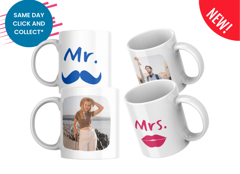Couples Photo mug set