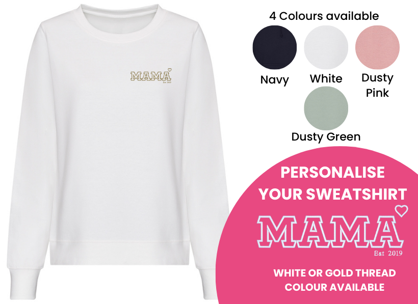 Embroidered mothers day gift sweatshirt