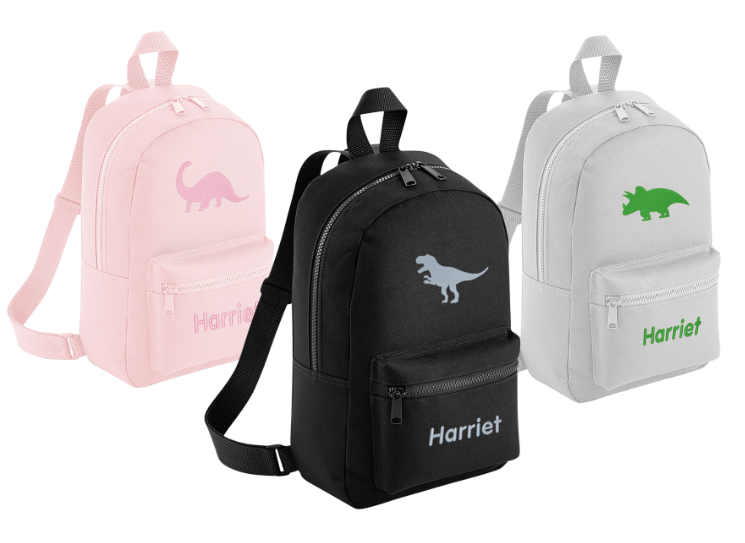 Personalised dinosaur bag Personalised dinosaur bag